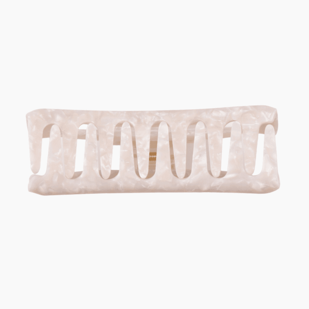 Large White Hair Claw - BOMBAY HAIR