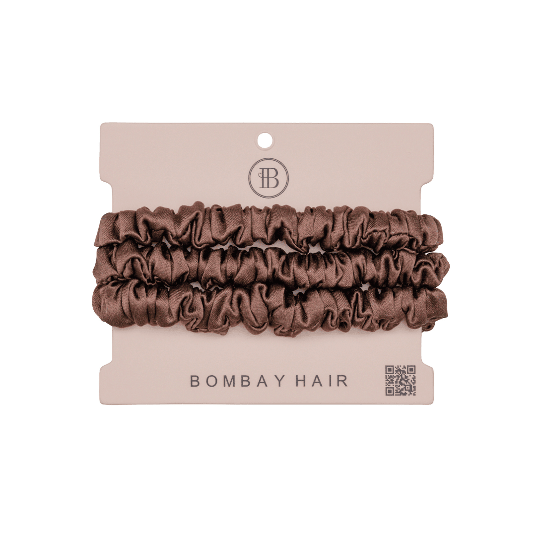 Silk Scrunchies (Skinny) - BOMBAY HAIR