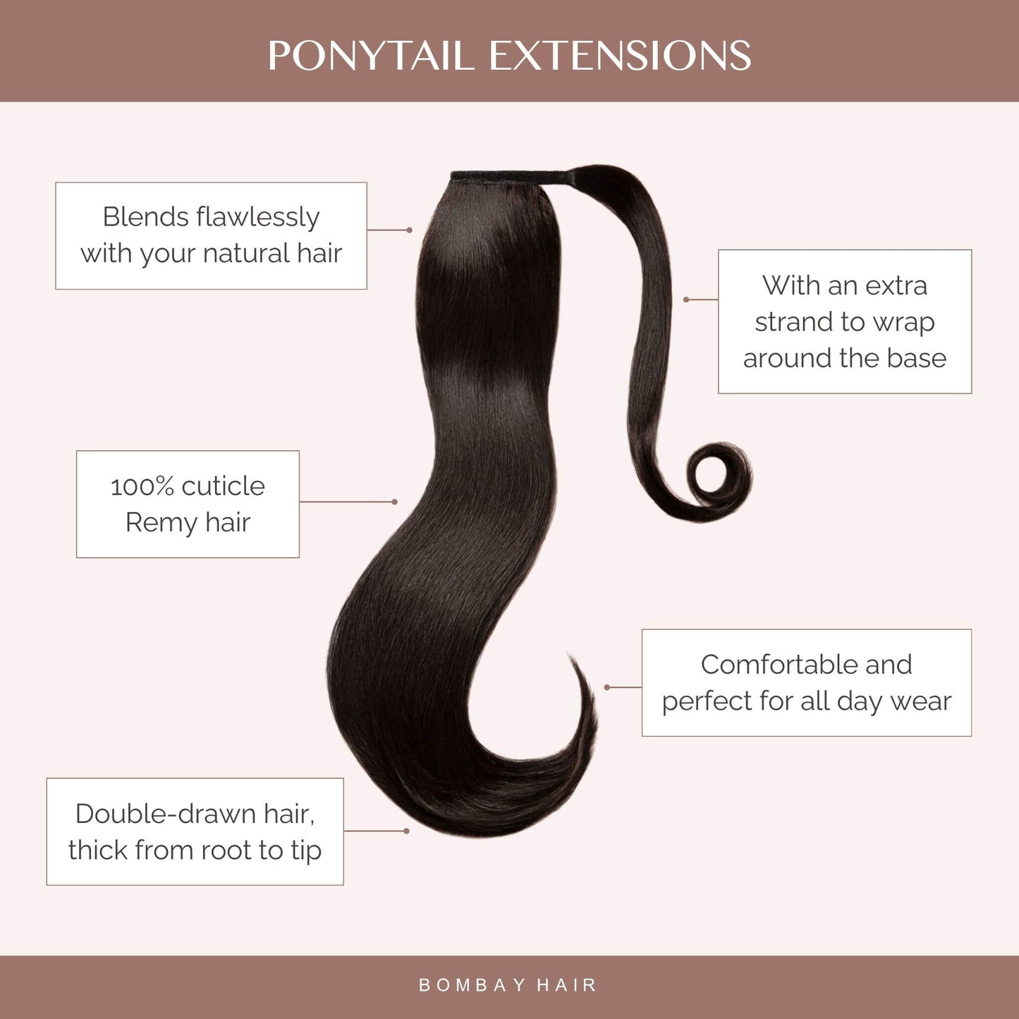 Espresso Caramel (2/5B) Ponytail