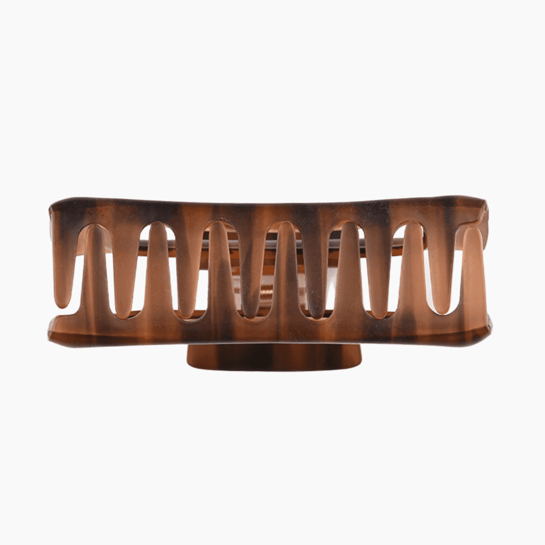 Large Brown Hair Claw - BOMBAY HAIR