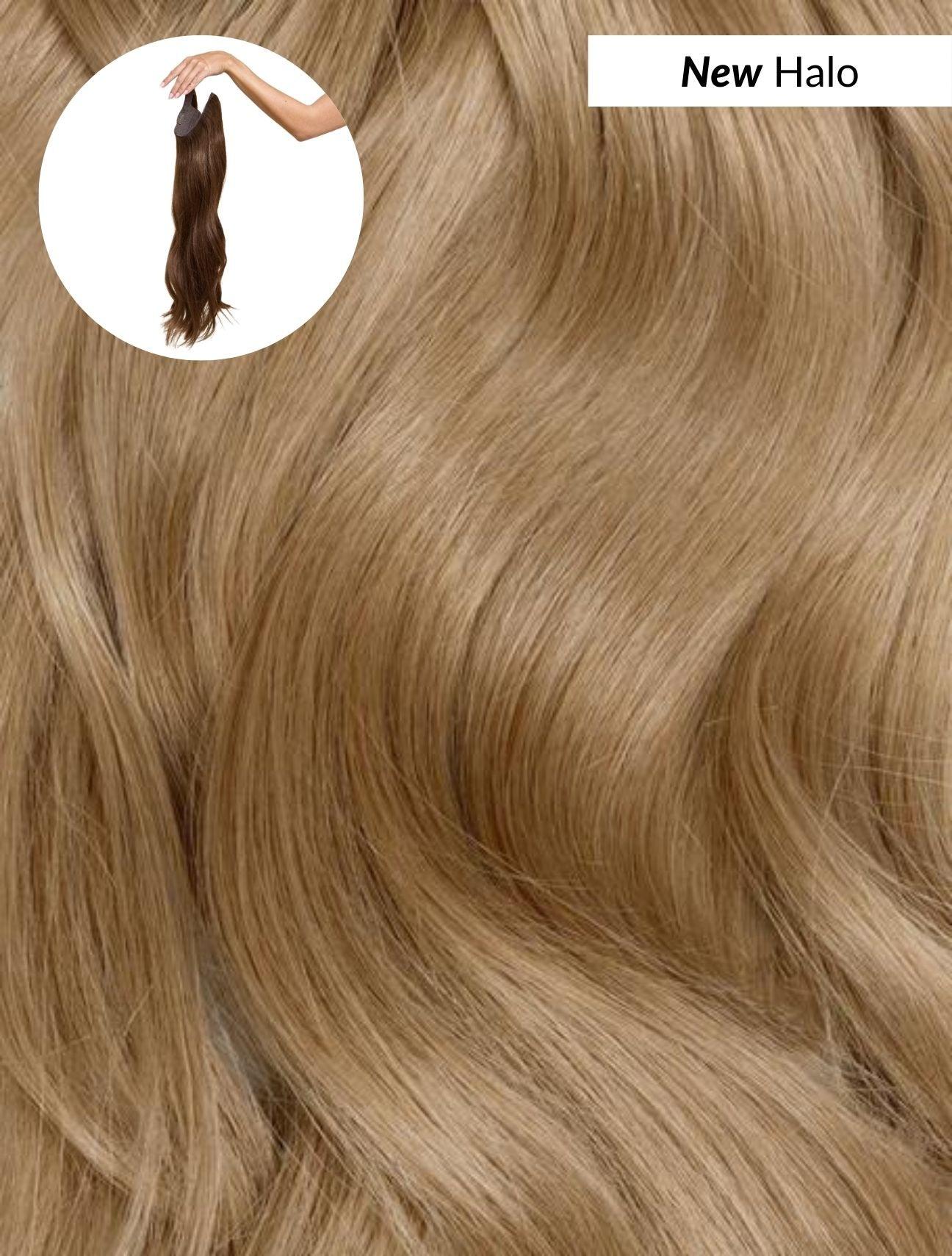 Ash Blonde Halo Hair Extensions Medium Brown Ash Brown (8) Halo