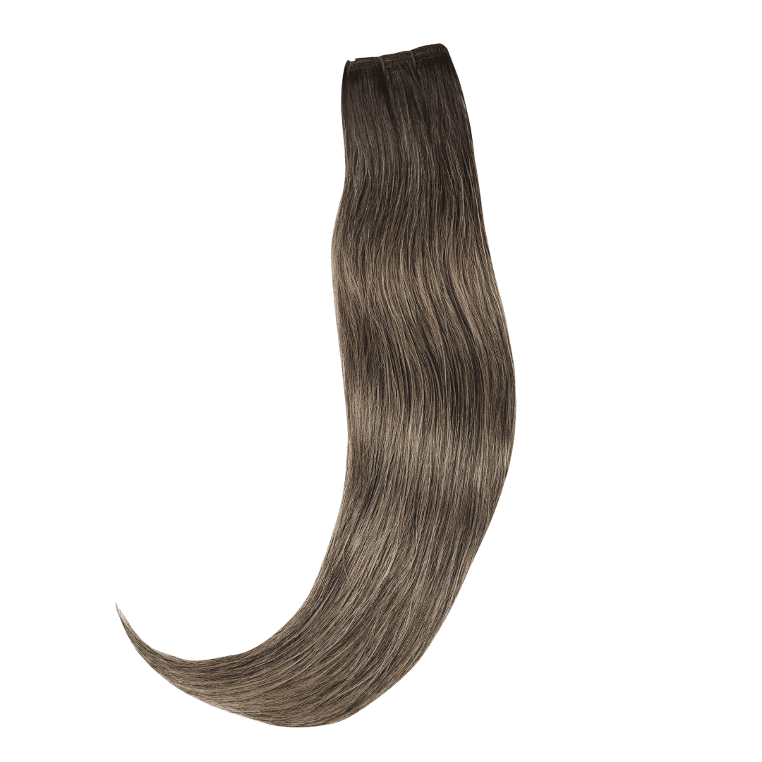Balayage Virgin Black (#1A) to Bronde (#15C) 100g Weft - 20” (backorder) - BOMBAY HAIR