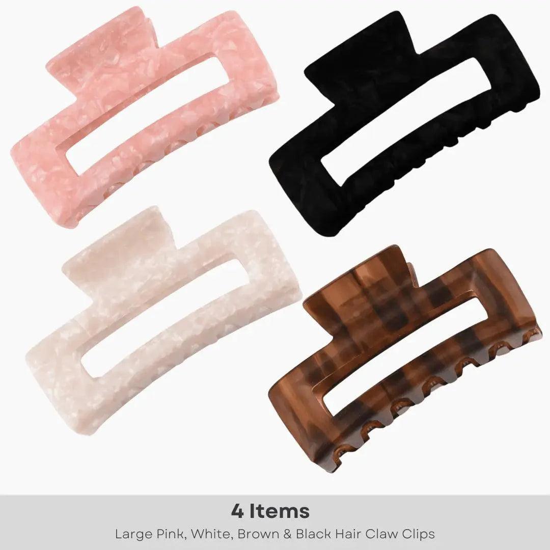 4 Large Hair Claws (Bundle) - BOMBAY HAIR