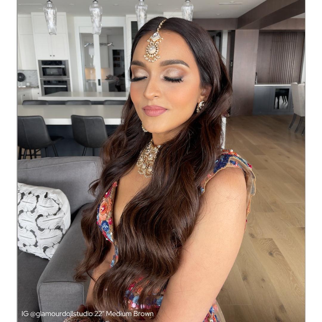 Medium Brown (2B) 20" 220g - BOMBAY HAIR