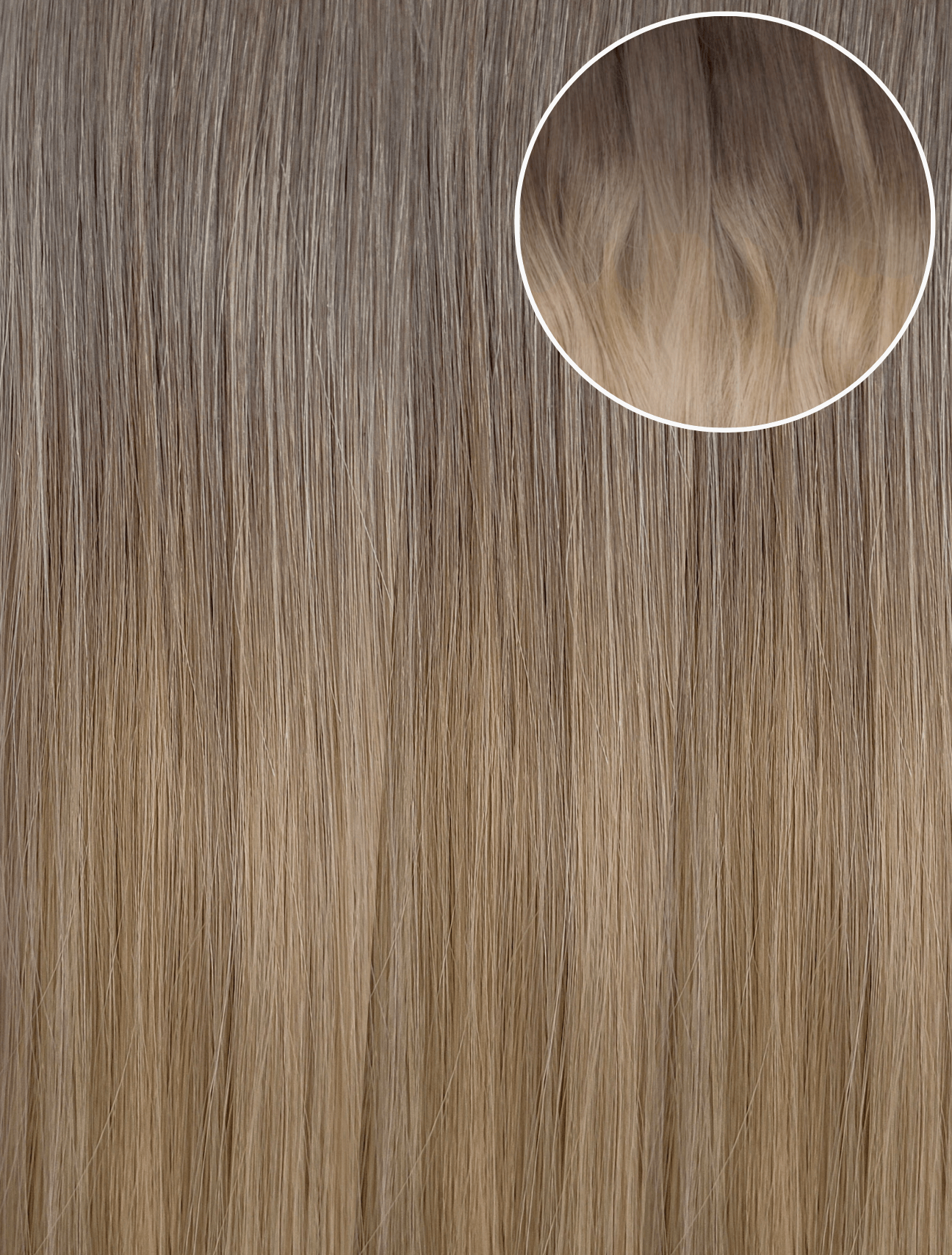 Ombre - Cool Brown to Dirty Blonde (T6/20) 22" 220g - Classic Clip-Ins