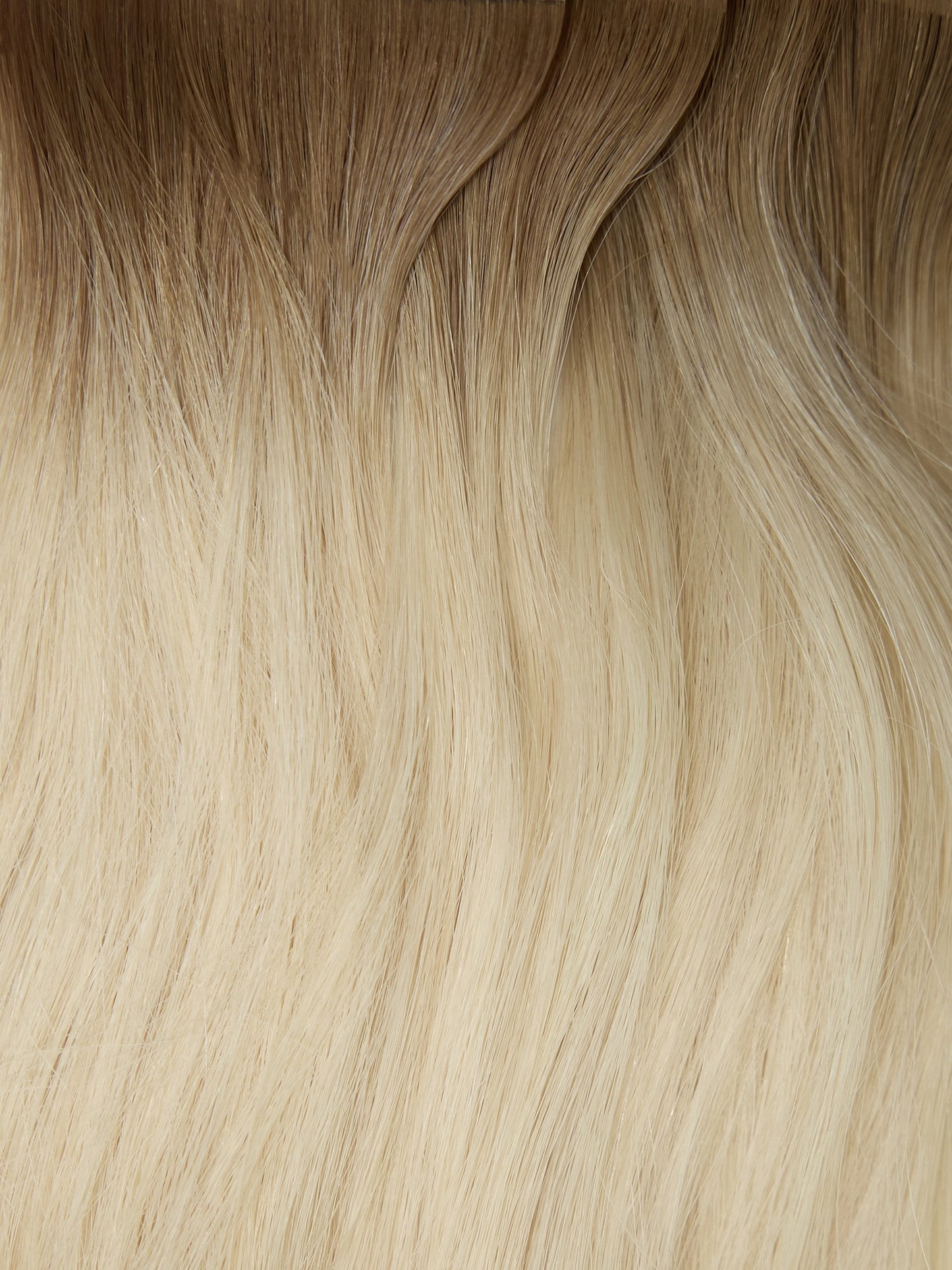 Rooted Cool Brown (10C) to White Blonde (60B) 100g Weft
