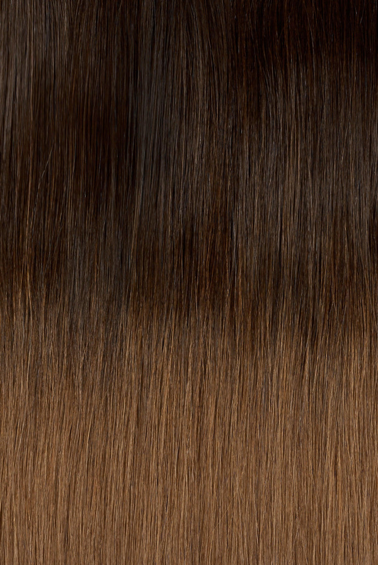 Ombre - Espresso (#1C) to Caramel Brown (#4) Tapes - BOMBAY HAIR 