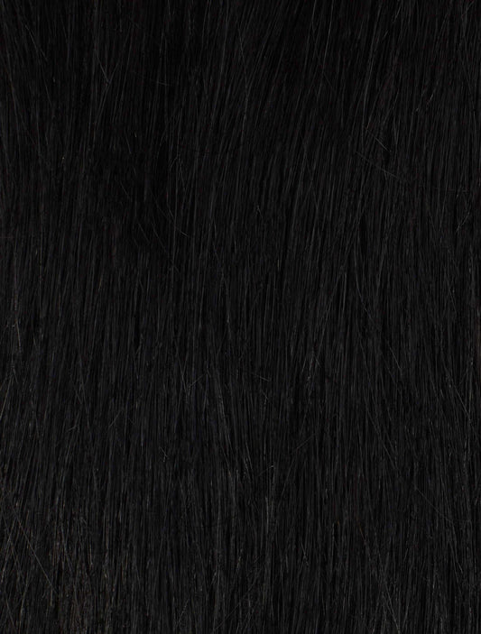 Jet Black (1) 20" Single Weft - Clip-Ins