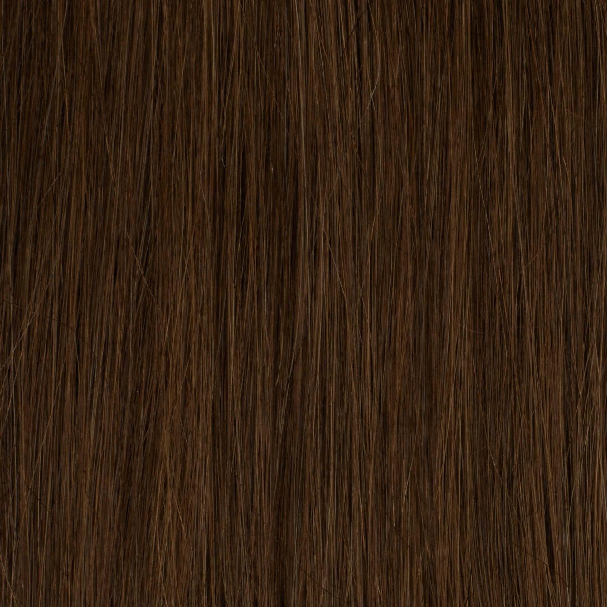 Chocolate Brown (#4) Hand-Tied Weft - BOMBAY HAIR 