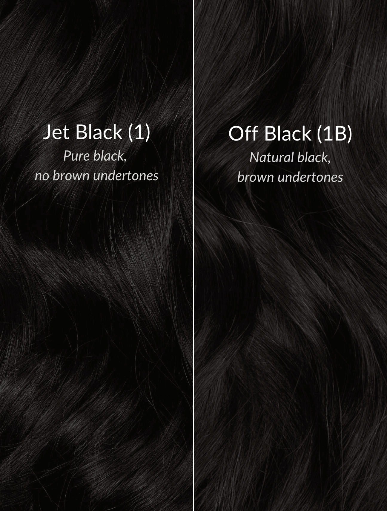 Off Black (1B) 22" 270g - BOMBAY HAIR 