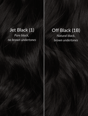 Off Black (1B) 20" Single Weft - BOMBAY HAIR 