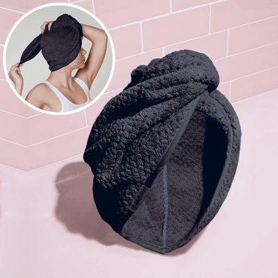 Hair Drying Towel (Charcoal) - BOMBAY HAIR 