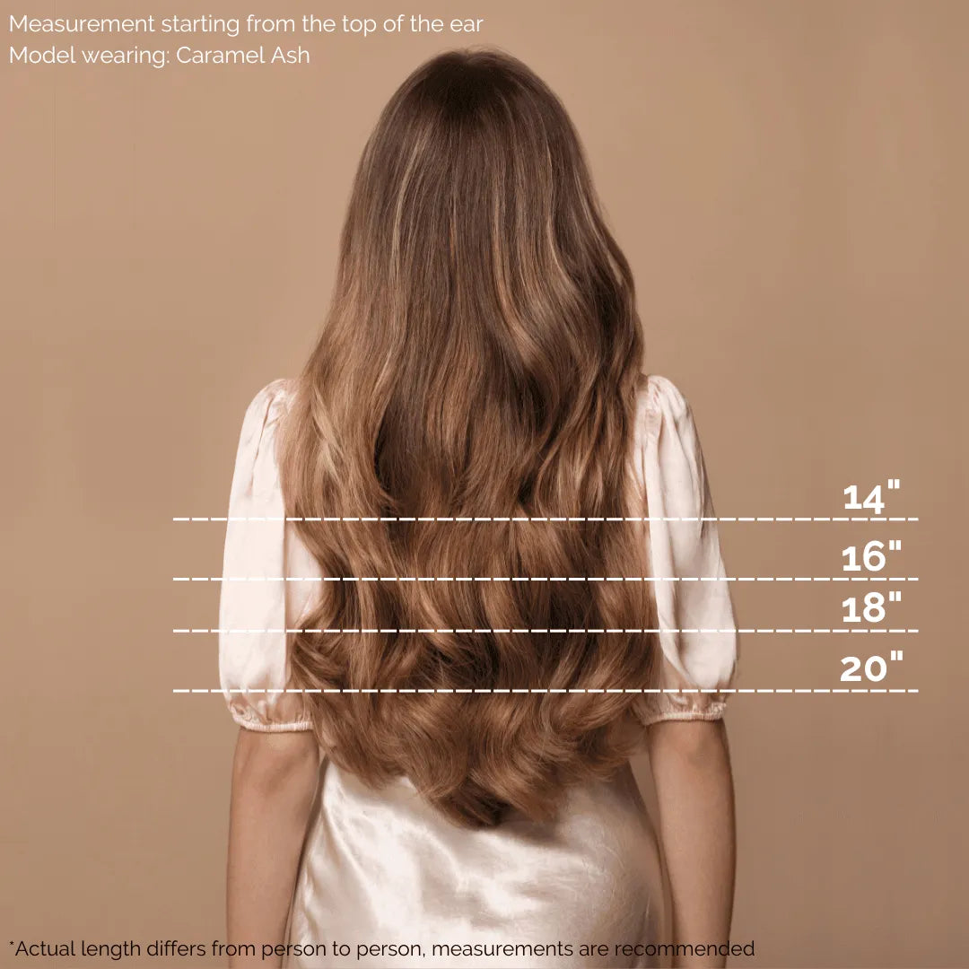 Warm Platinum Blonde Highlights (P18/613) 18" 190g Clip-ins