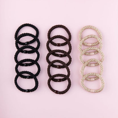 No-Tug Hair Ties (5 Ties) - BOMBAY HAIR 