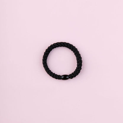 Black No-Tug Hair Ties (5 Ties) - BOMBAY HAIR 