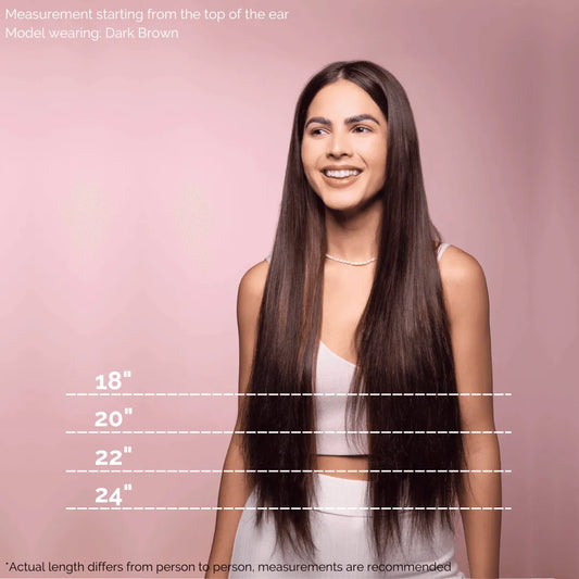 Caramel Ash Blend (4/9) 22" 220g - Classic Clip-Ins