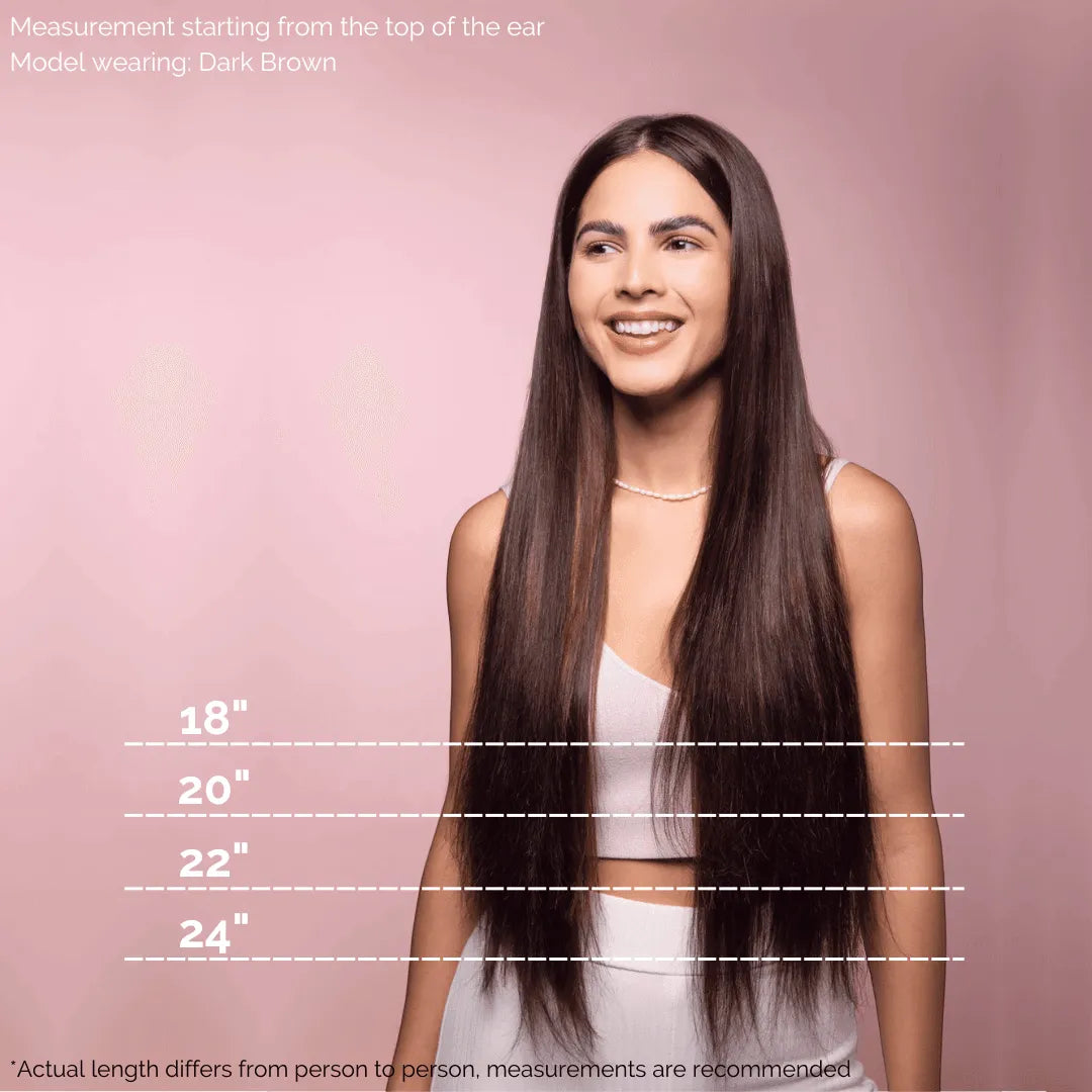 Natural Black (1A) 18" 190g Clip-ins