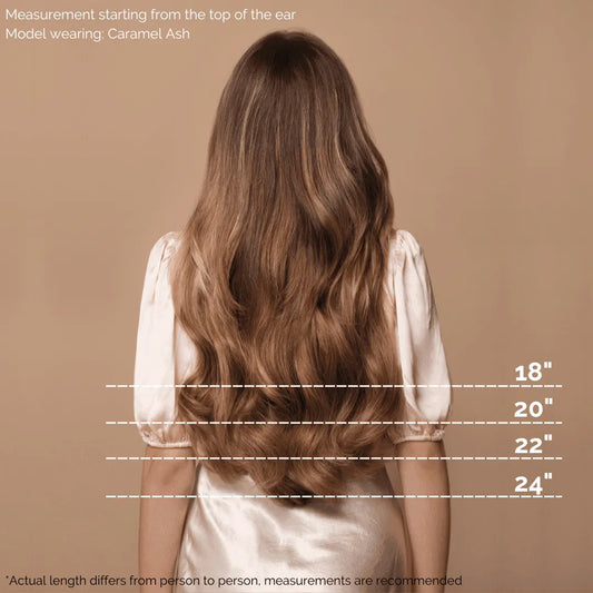 Natural Black (1A) 22" 220g - Clip-Ins