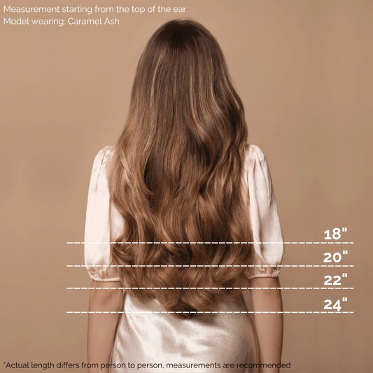 Caramel Ash Blend (4/9) 18" 190g - Classic Clip-Ins