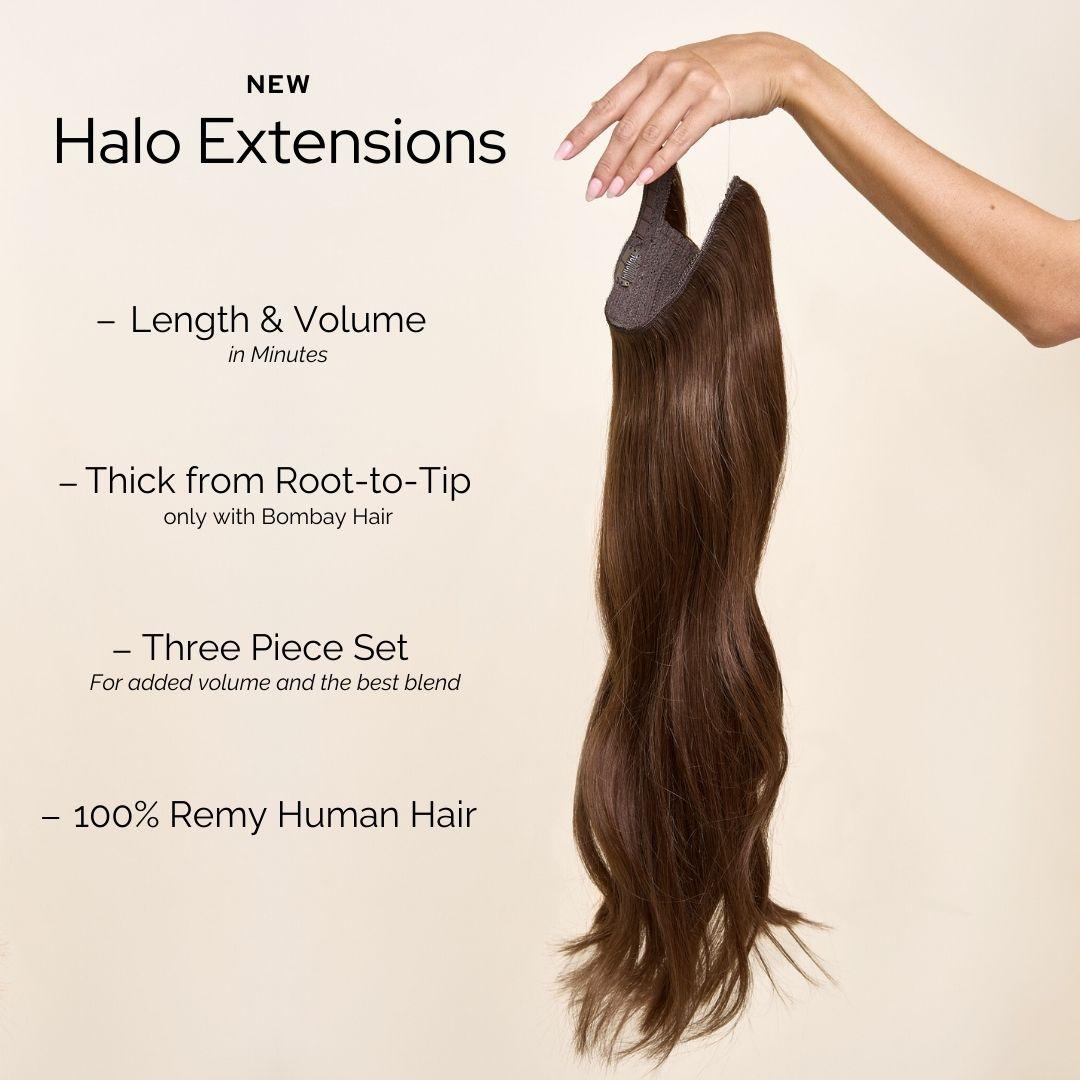 Caramel Ash Blend (4/9) Halo - BOMBAY HAIR 