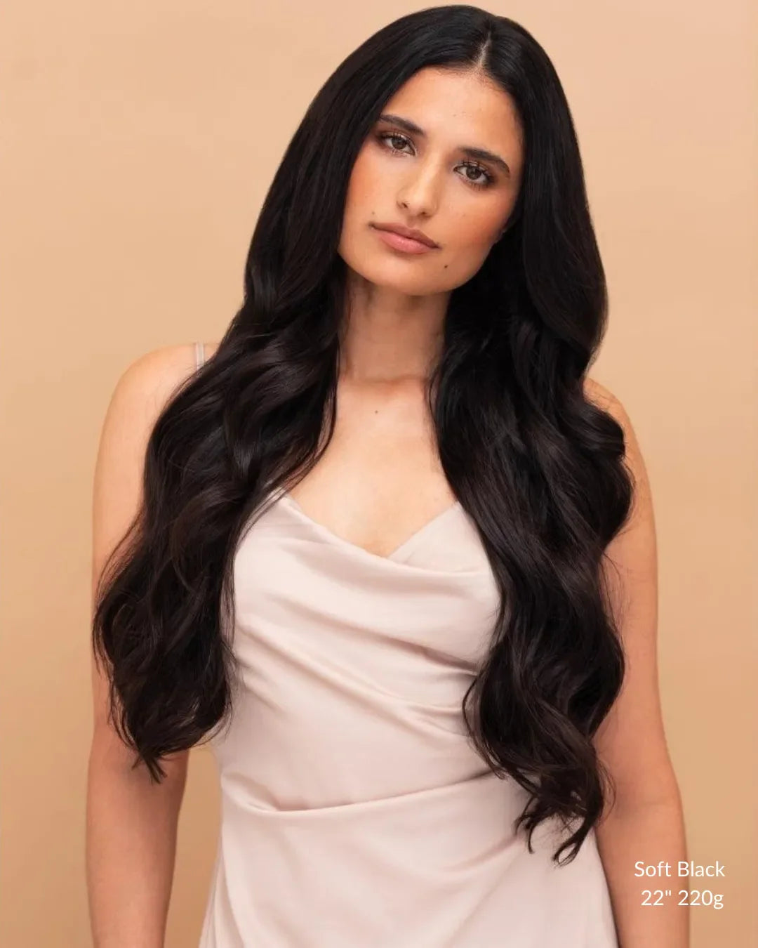 Jet Black (1) 20" 160g - Clip-Ins