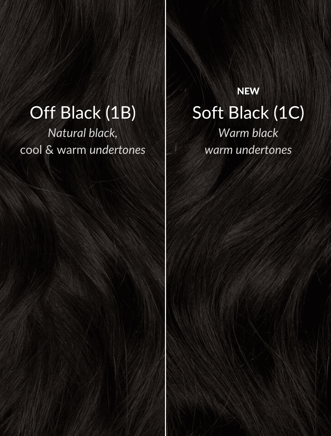 Soft Black (1C) Seamless - BOMBAY HAIR 