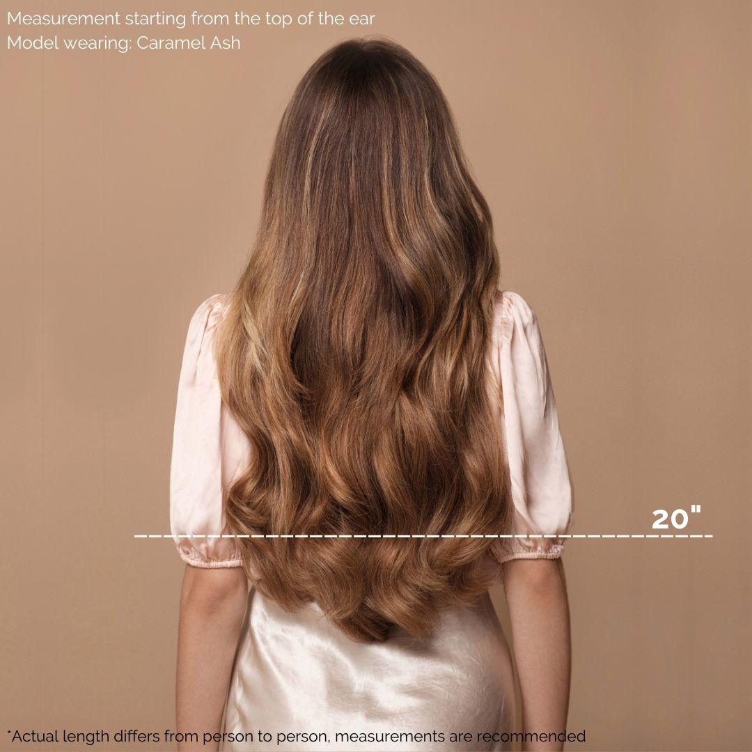 Caramel Ash Blend (4/9) Halo - BOMBAY HAIR 