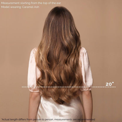 Caramel Ash Blend (4/9) Halo - BOMBAY HAIR 