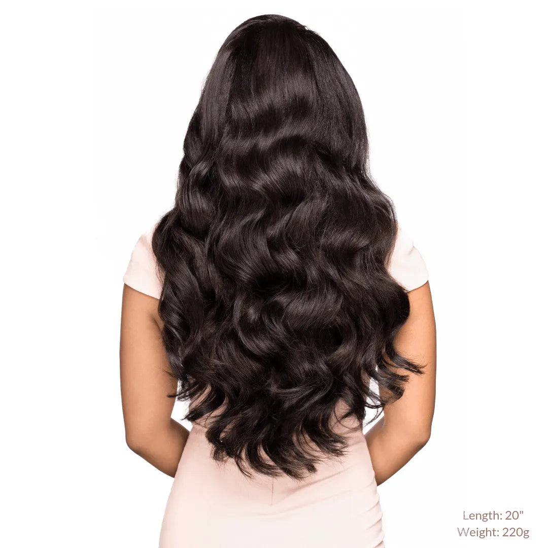 Off Black (1B) 20" 220g - Clip-Ins