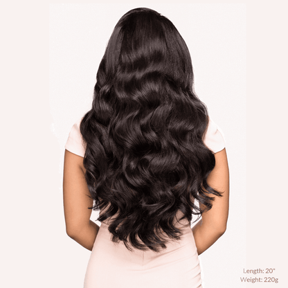 Off Black (1B) 18" 190g - BOMBAY HAIR 