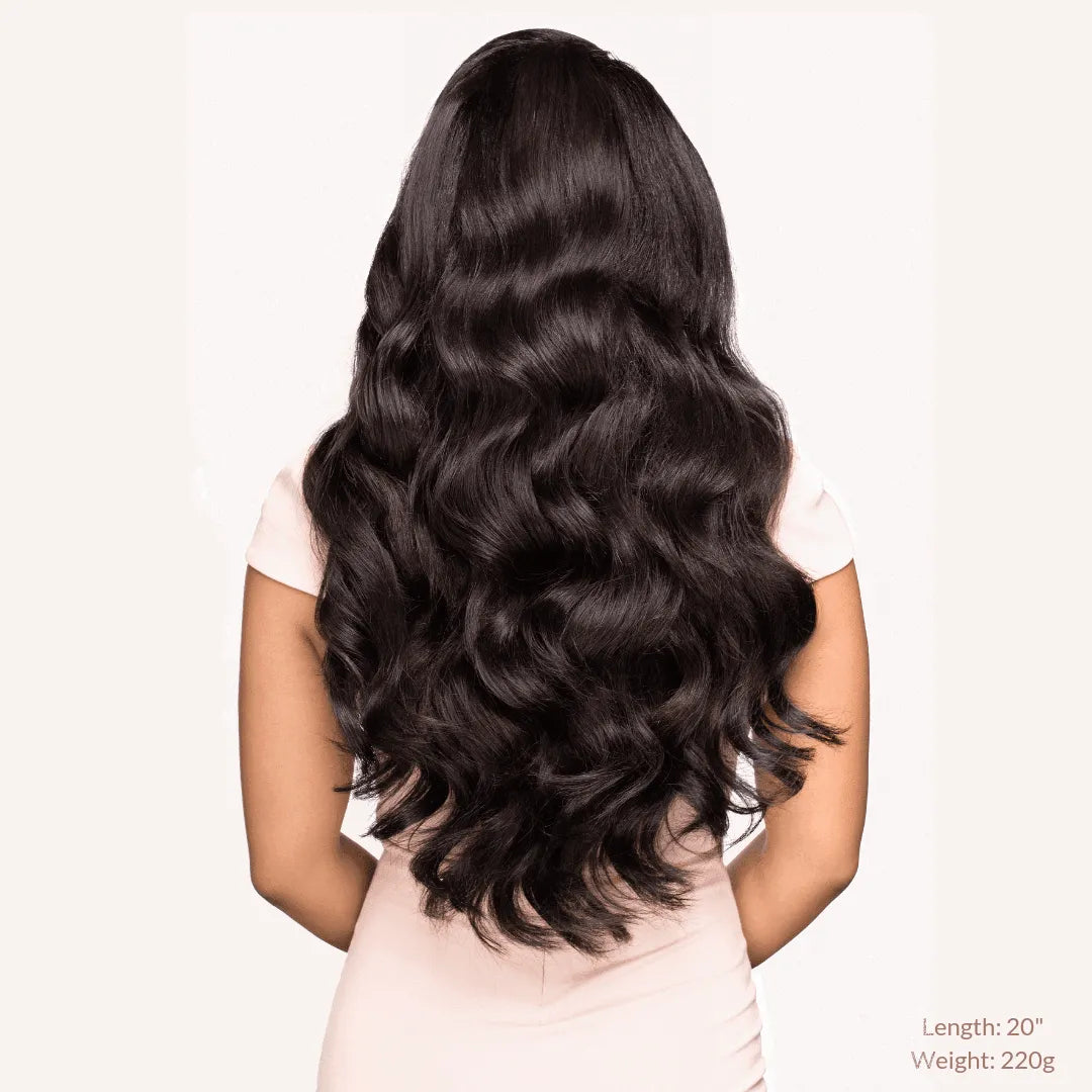Off Black (1B) 18" 125g - Classic Clip-Ins