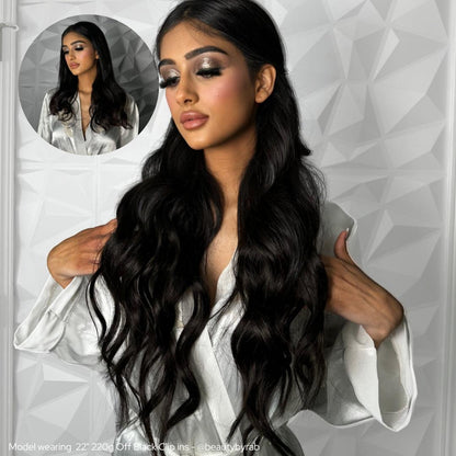 Off Black (1B) 22" 220g - BOMBAY HAIR 