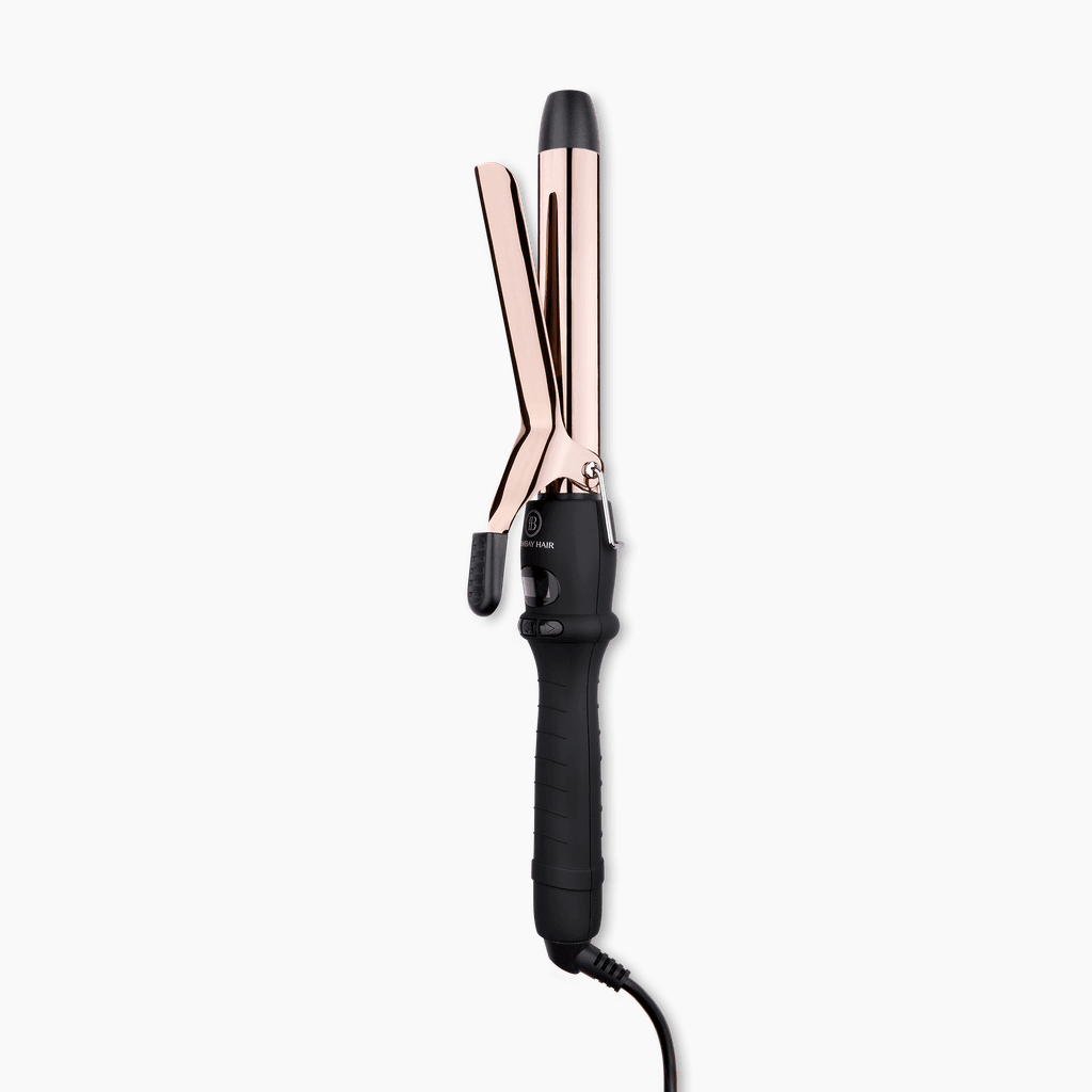 25mm (1") Rose Gold Curling Iron (with clamp) - BOMBAY HAIR 