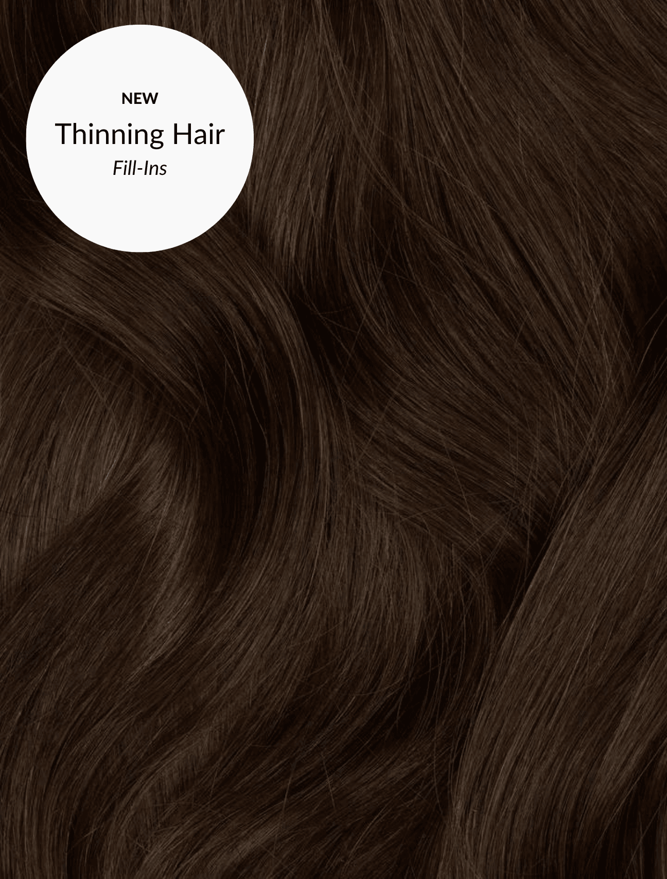 Medium Brown (2B) Thinning Hair Fill-Ins - BOMBAY HAIR 