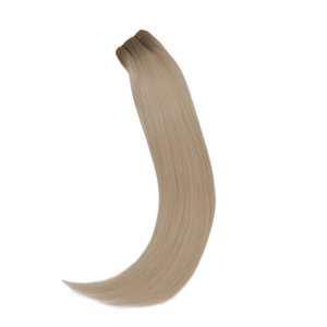 Rooted Highlight Caramel Brown (#5B) to Blonde Blend (#16B/60B) 22" 100g Weft