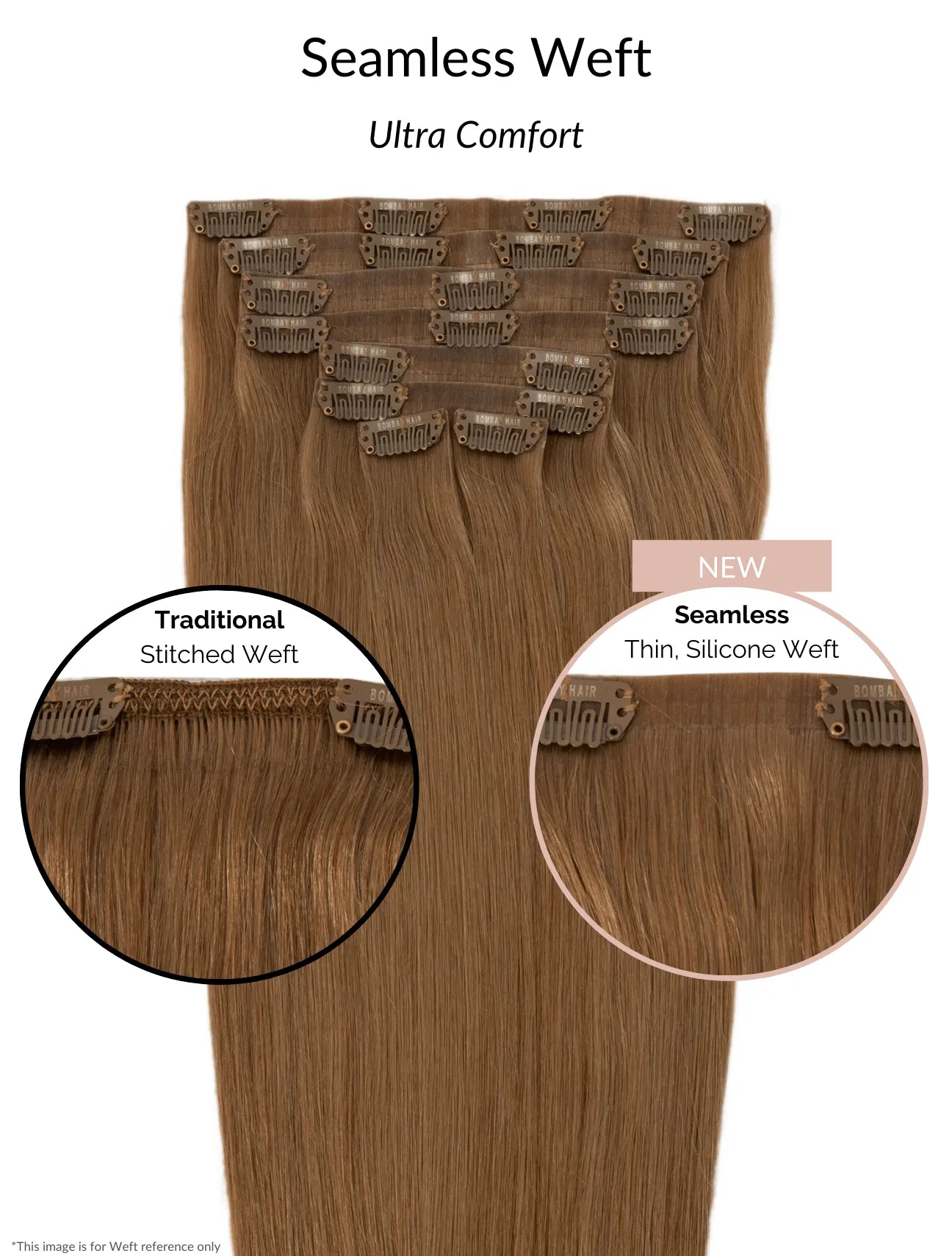 Natural Black (1A) Seamless Clip-Ins