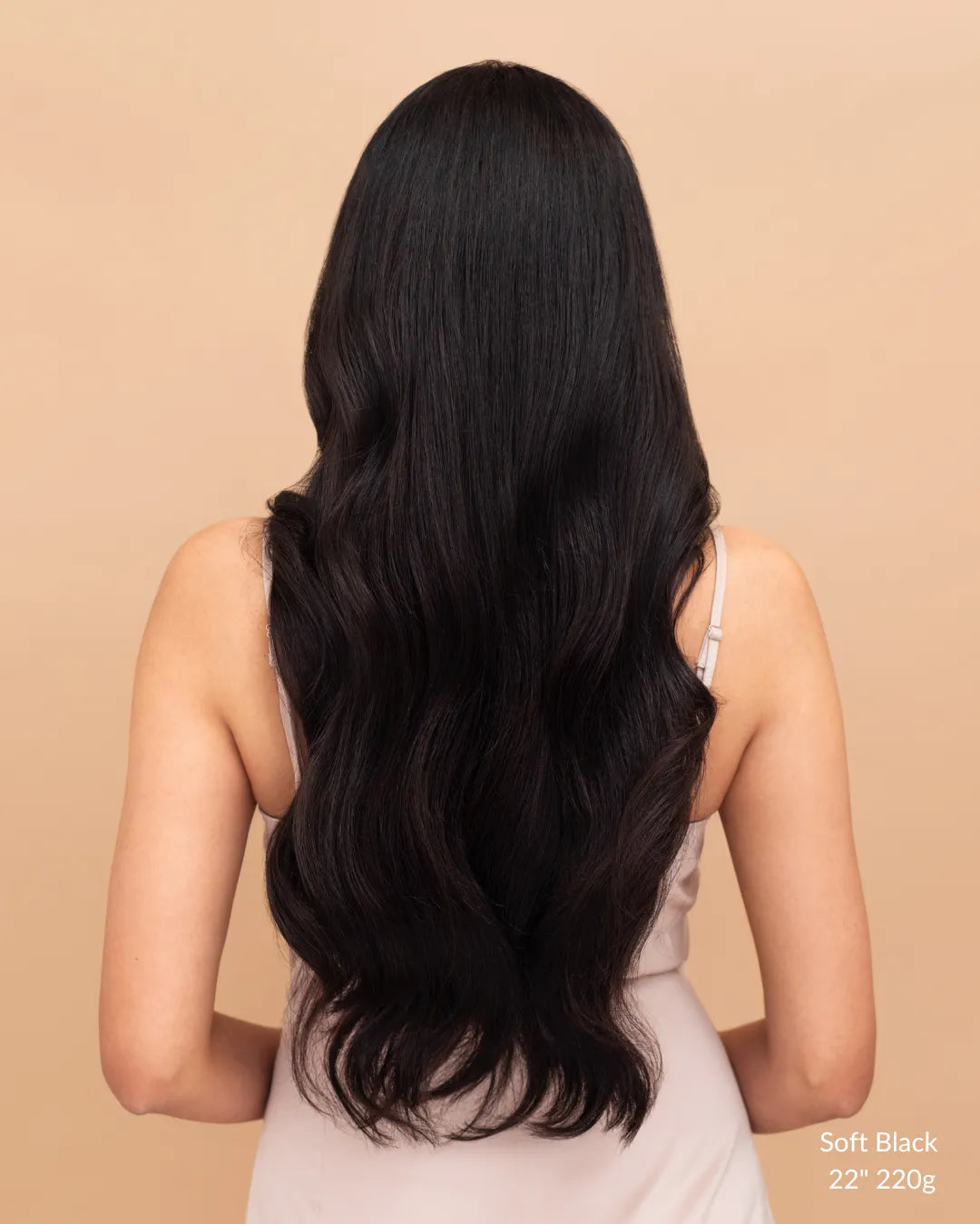 Soft Black (1C) 20" 160g - Clip-Ins