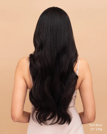 Soft Black (1C) 20" 160g - Clip-Ins