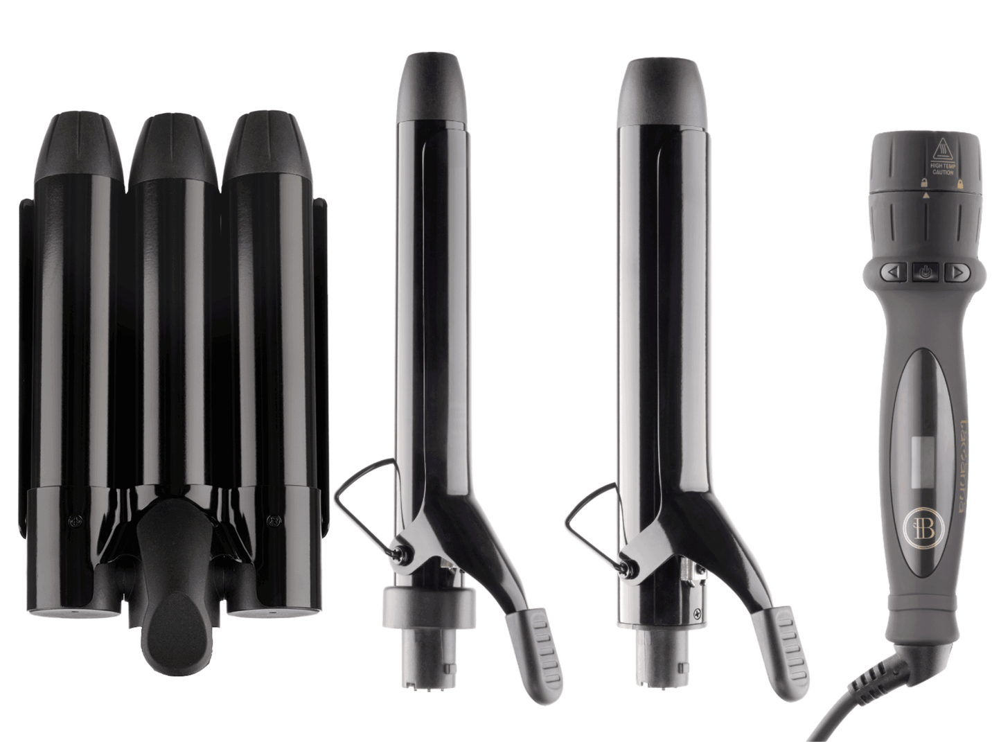 2-in-1 Curling Iron (Extended) + Hair Waver - BOMBAY HAIR 