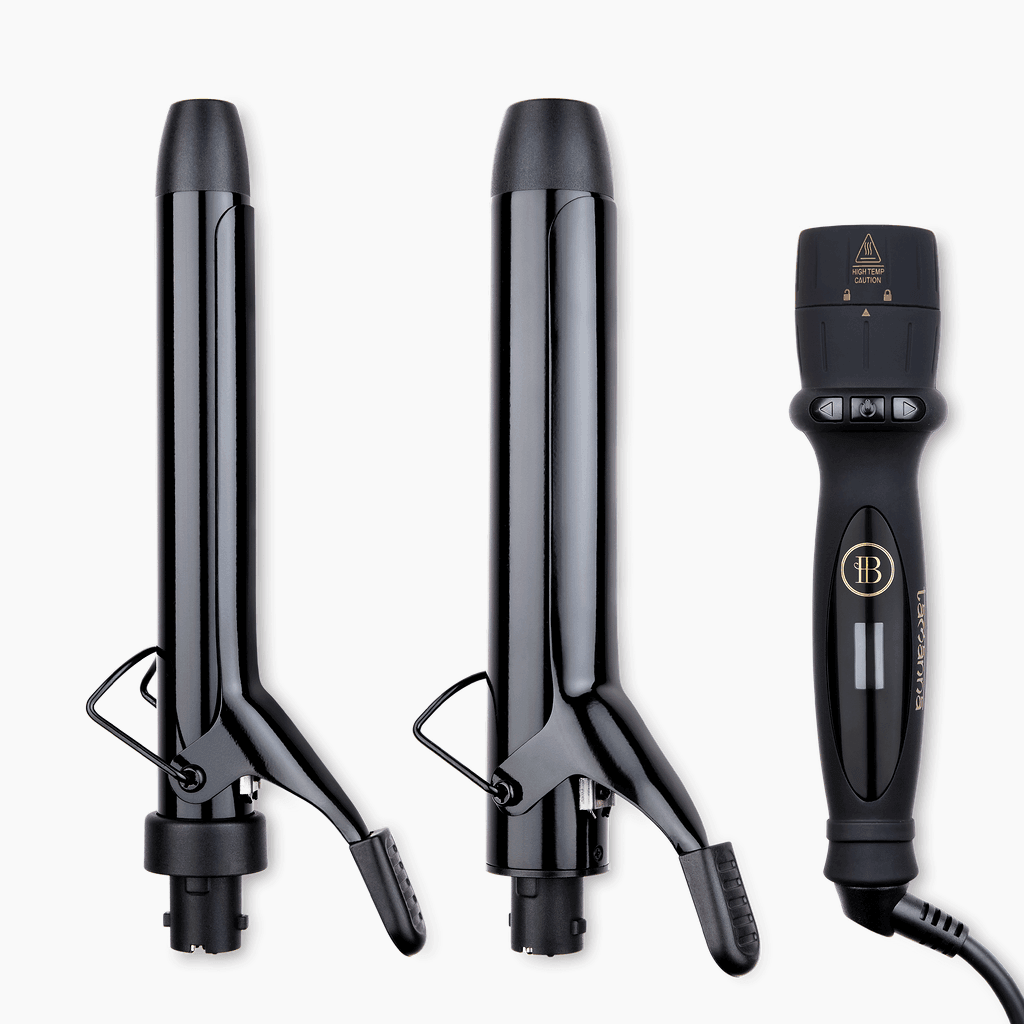 2-in-1 Curling Iron (Extended) + Hair Waver – BOMBAY HAIR
