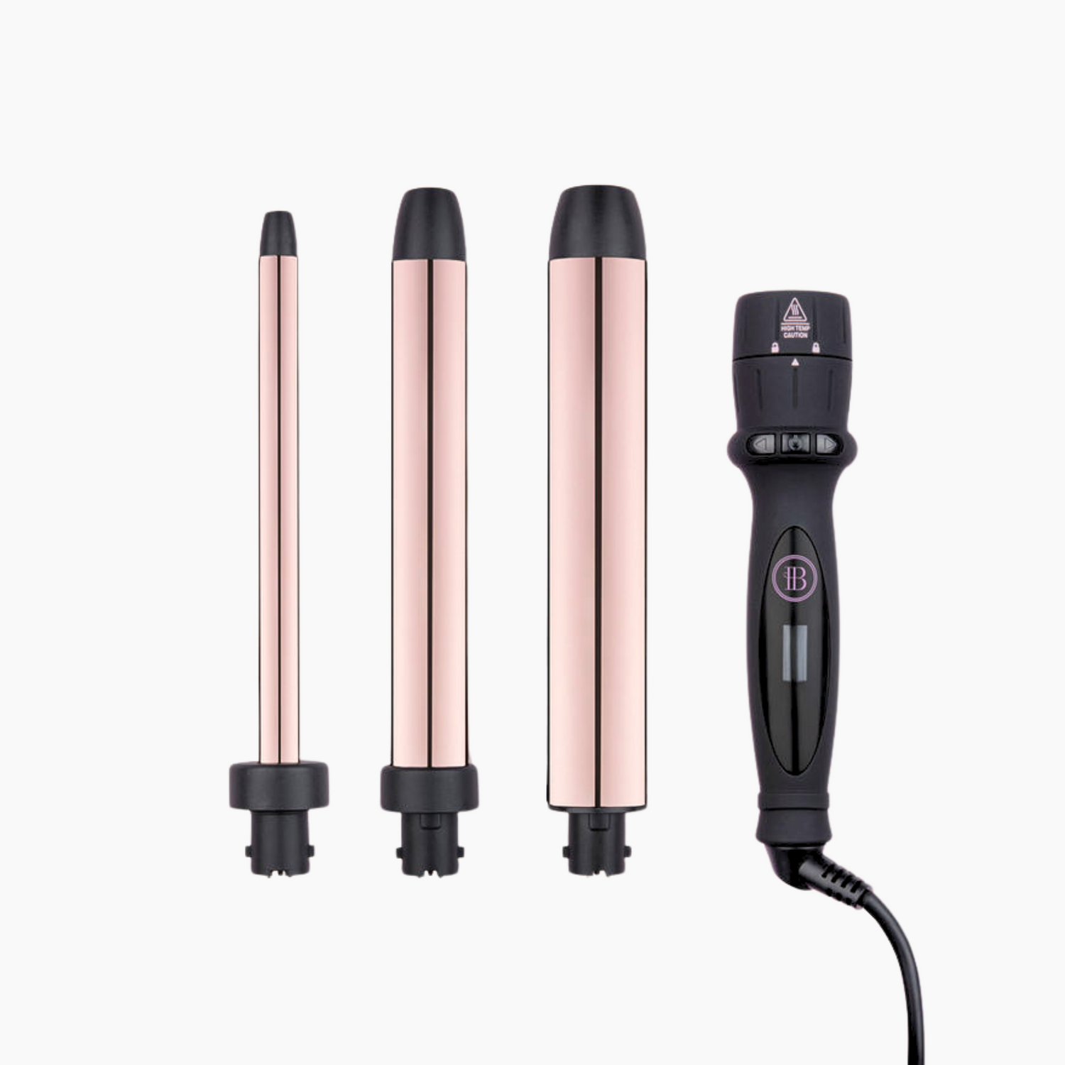 3-in-1 curling wand with extended barrels