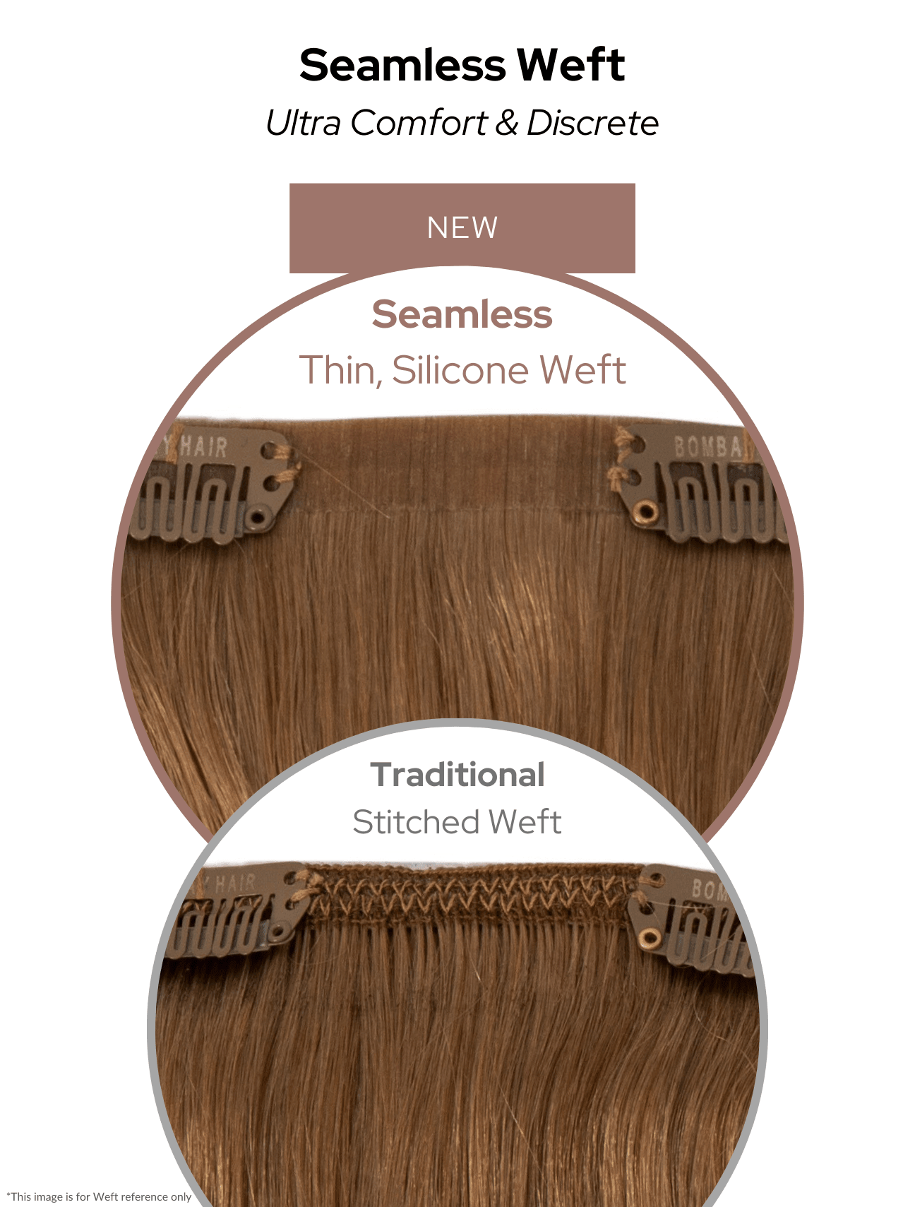 Caramel Brown (4) Thinning Hair Fill-Ins - BOMBAY HAIR 