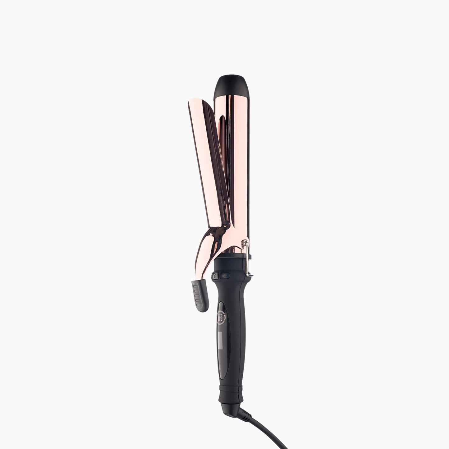 38mm rose gold curling iron with clamp