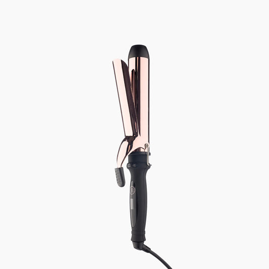 38mm rose gold curling iron with clamp