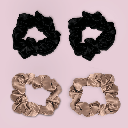 Silk Scrunchies (Large) - BOMBAY HAIR 