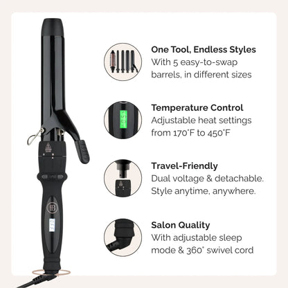 Curling Wand Set - 5 in 1 Curling-Wand