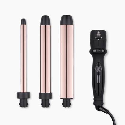 3-in-1 Curling Wand with Extended Barrels - BOMBAY HAIR 