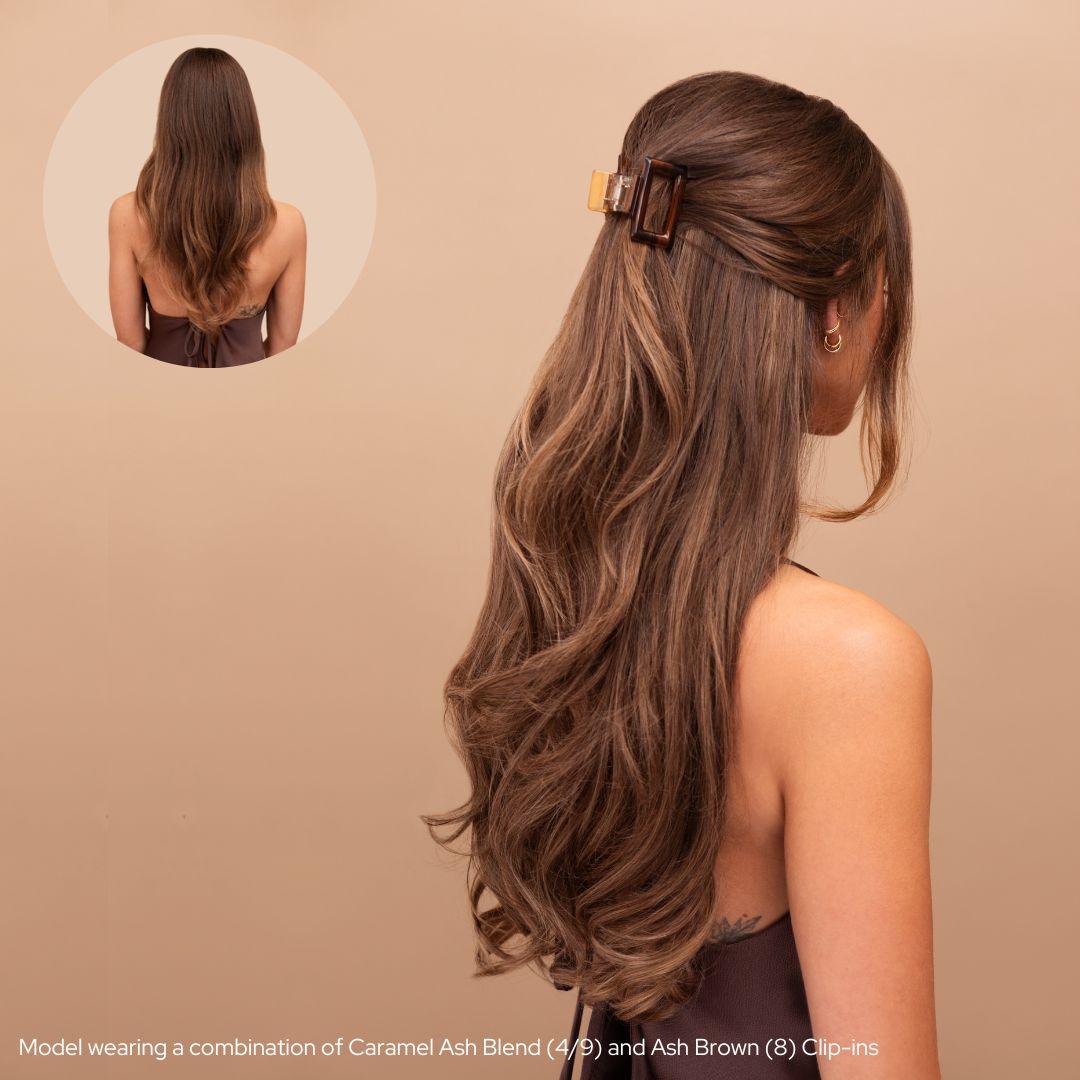 Ash Brown (8) 24" 250g - Clip-Ins
