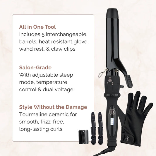 Curling Wand Set - 5 in 1 Curling Wand