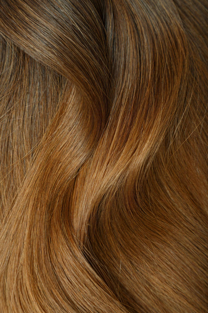 Ombre Espresso (#1C) to Caramel Brown (#6C) 100g Weft - BOMBAY HAIR 